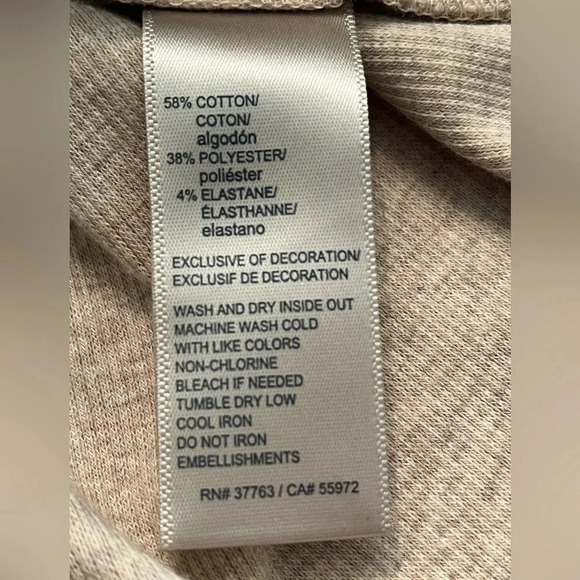 Rafaella Tan Asymmetrical Sweater Women’s Size Small Petite‎ - Picture 11 of 11